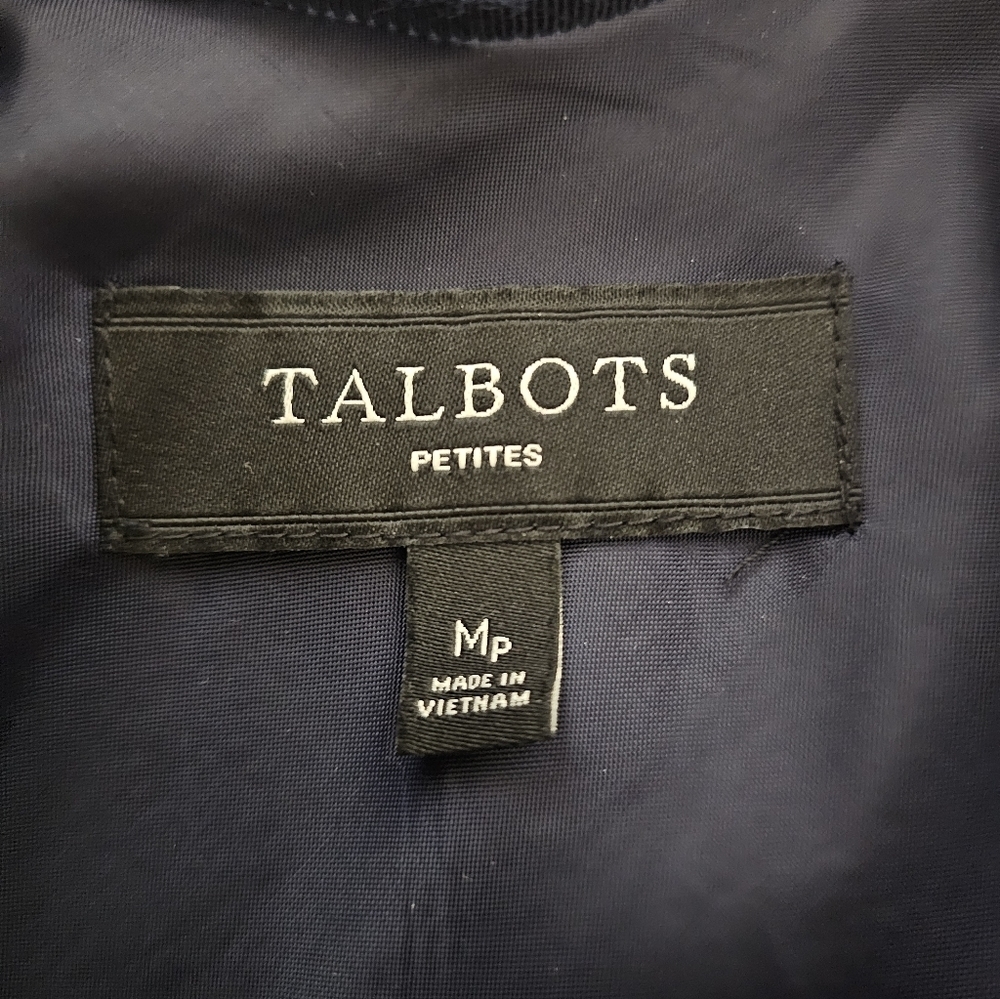 Talbots blue and white striped blazer. MP - Picture 5 of 7